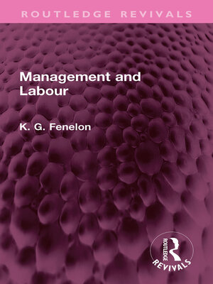 cover image of Management and Labour